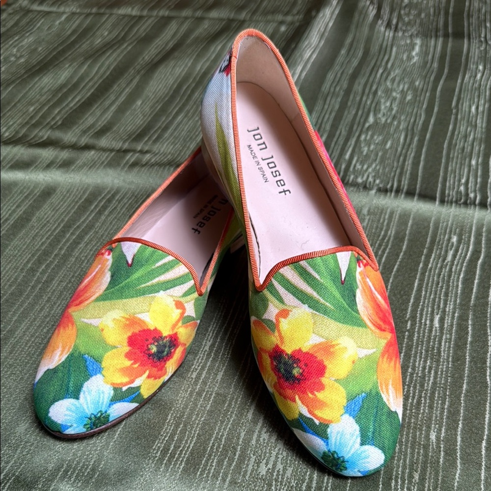 Jon Josef Women's Floral Loafers - Multicolor size 6.5